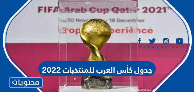 جدول كأس العرب للمنتخبات 2022 – صحيفة الصوت