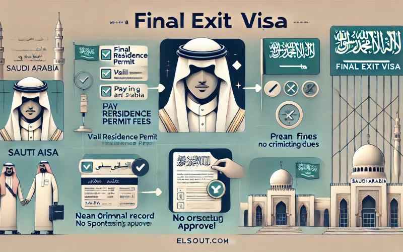 خطوات الحصول على تأشيرة الخروج النهائي والشروط المطلوبة