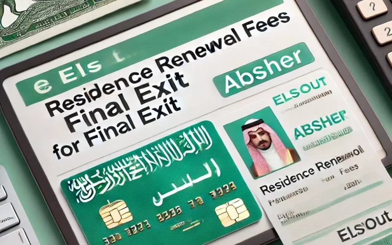 رسوم تجديد الإقامة بغرض الخروج النهائي من السعودية 2024