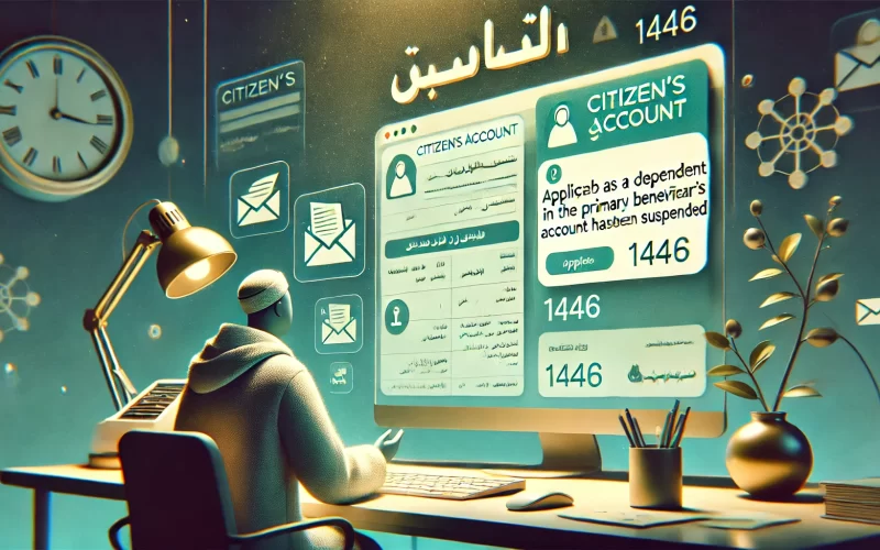 التقديم كتابع في حساب المواطن بعد إيقاف الحساب الرئيسي