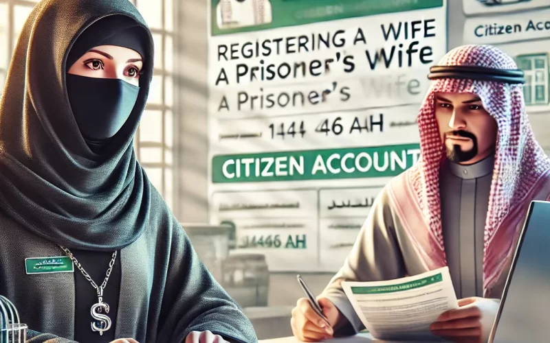 تسجيل زوجة السجين في حساب المواطن: الشروط والخطوات