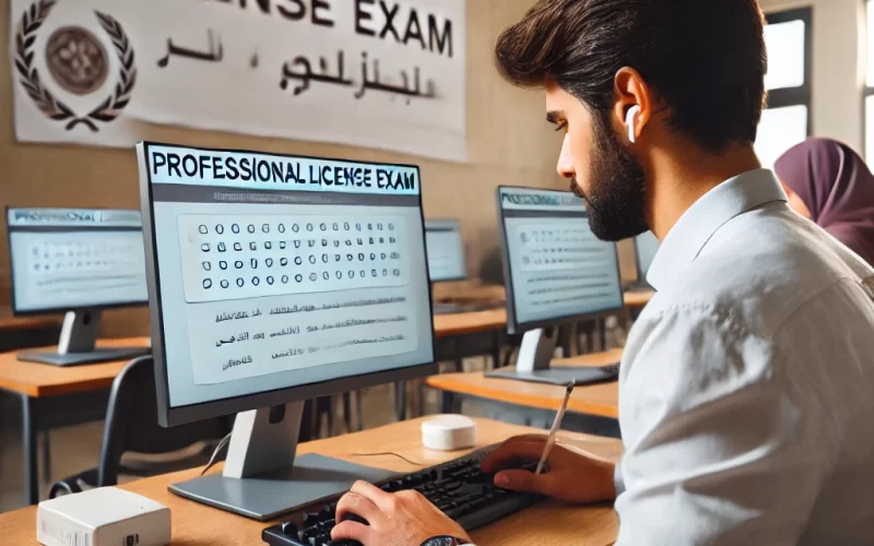 درجة النجاح في اختبار الرخصة المهنية 1446هـ وعدد الأسئلة