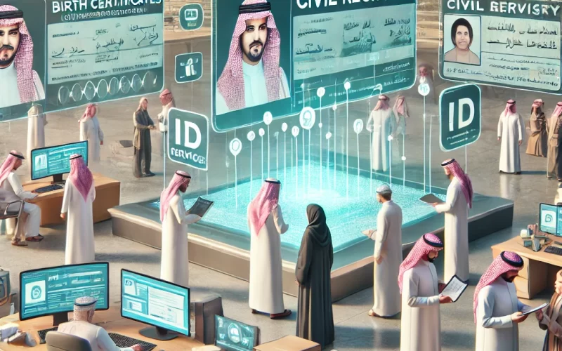 خدمات السجل المدني في السعودية