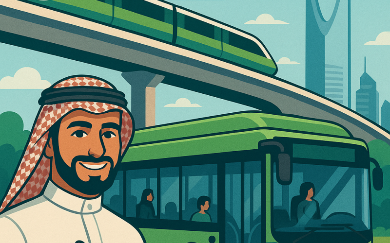 خدمات النقل العام في السعودية 2025