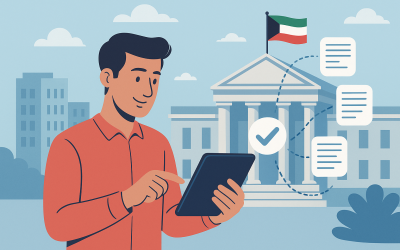 الخدمات الحكومية في الكويت بدون أوراق أو طوابير