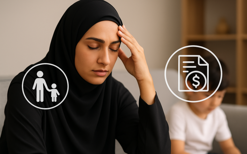 طلب دعم المرأة المطلقة في الحضانة والنفقة في السعودية