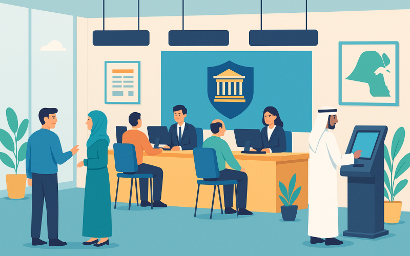 الخدمات الحكومية المتاحة في المراكز المجتمعية بالكويت