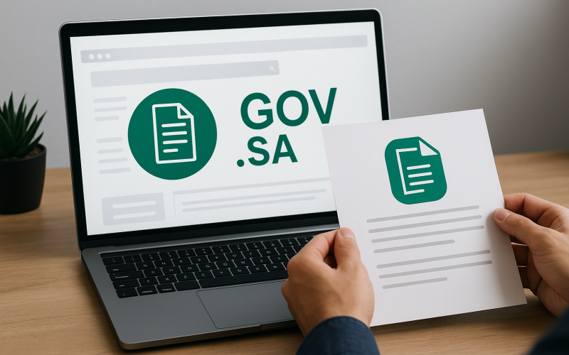 استرجاع ملف الخدمة المدنية من منصة GOV.SA في السعودية