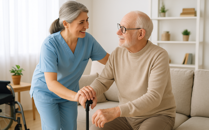 خدمة توفير المساعدات المنزلية لكبار السن في الكويت