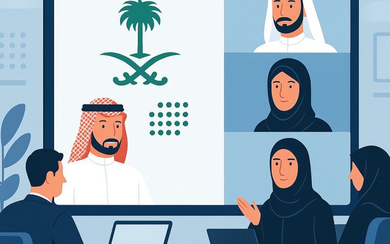 الجلسات الحكومية الافتراضية عبر GOV.SA السعودية