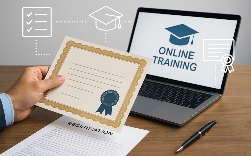 طريقة إصدار شهادات التأهيل والتدريب الإلكتروني في السعودية