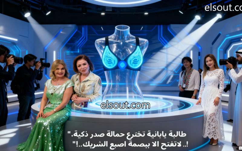 طالبة يابانية تخترع حمالة صدر ذكية لا تفتح إلا ببصمة إصبع الشريك