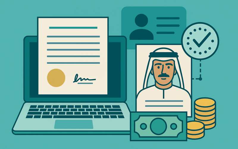 طريقة إصدار شهادة راتب إلكترونيًا في الكويت