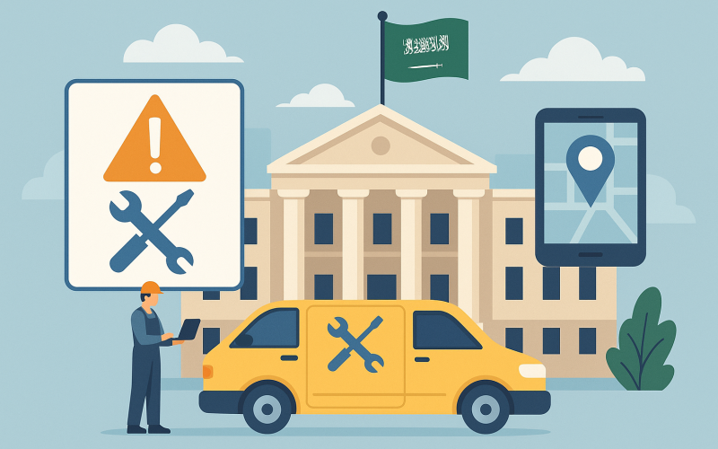 أفضل طريقة لطلب خدمة الإصلاح الطارئ للمرافق الحكومية