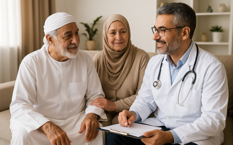 خدمات المراجعة الطبية المنزلية في الكويت 2025